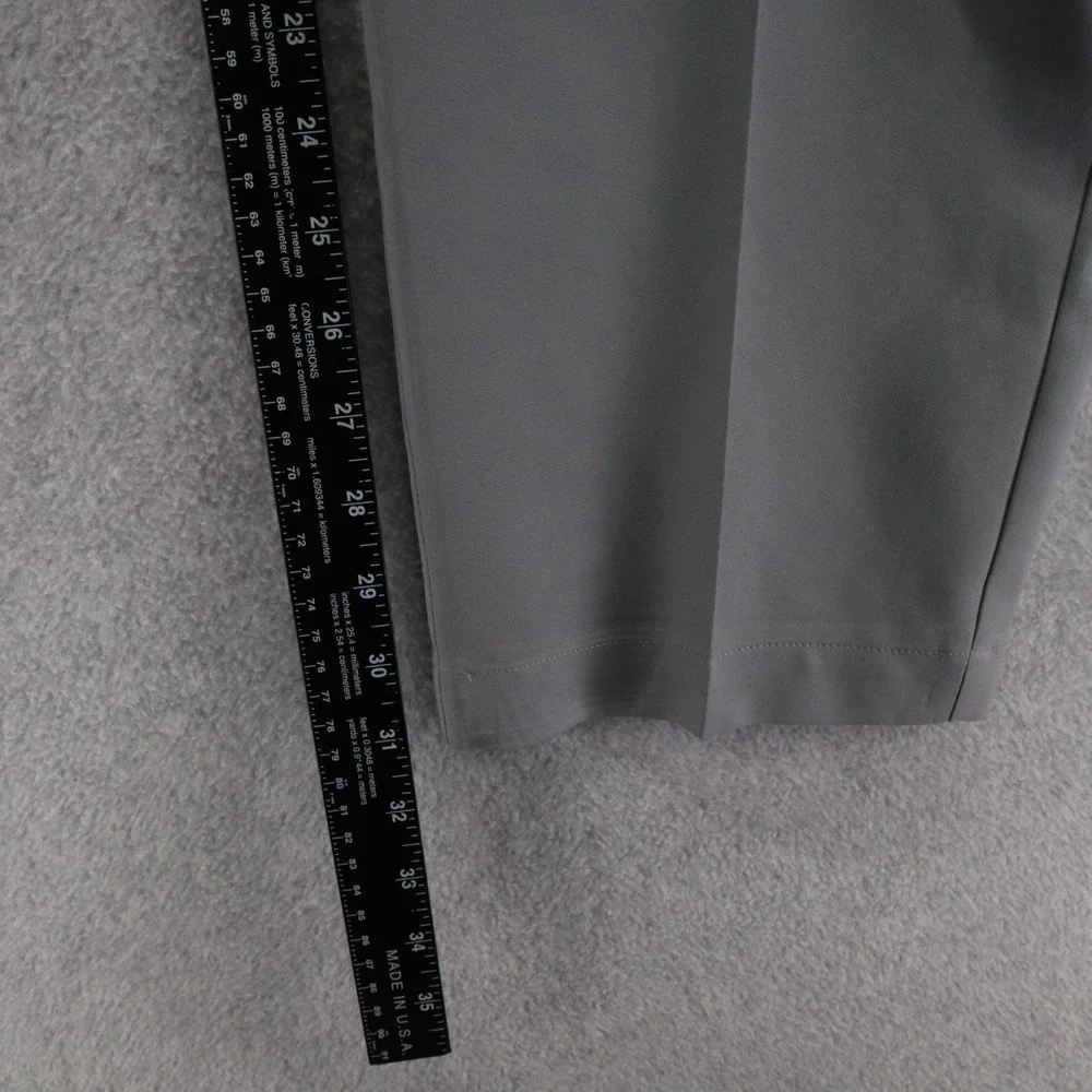 Adidas Pants Mens 42x32 Performance Golf Chino Slacks Flat Front‎ Gray